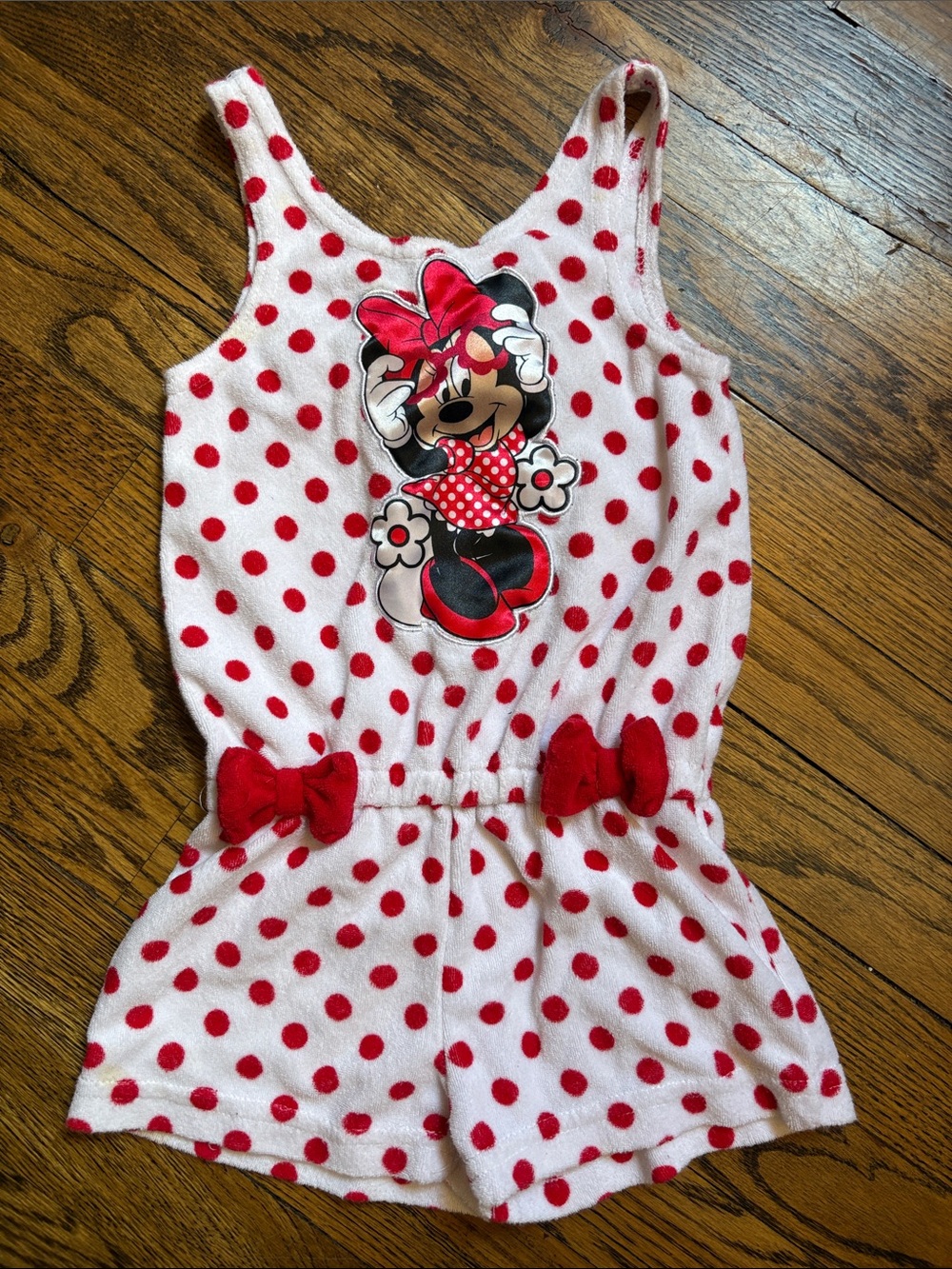 Disney Minnie Mouse Romper with Bows 3T